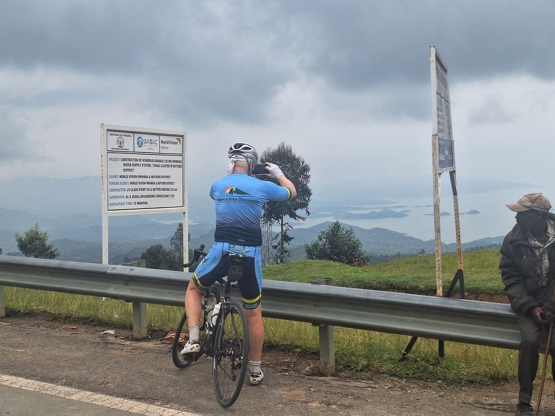 Client au Rwanda – lac Kivu